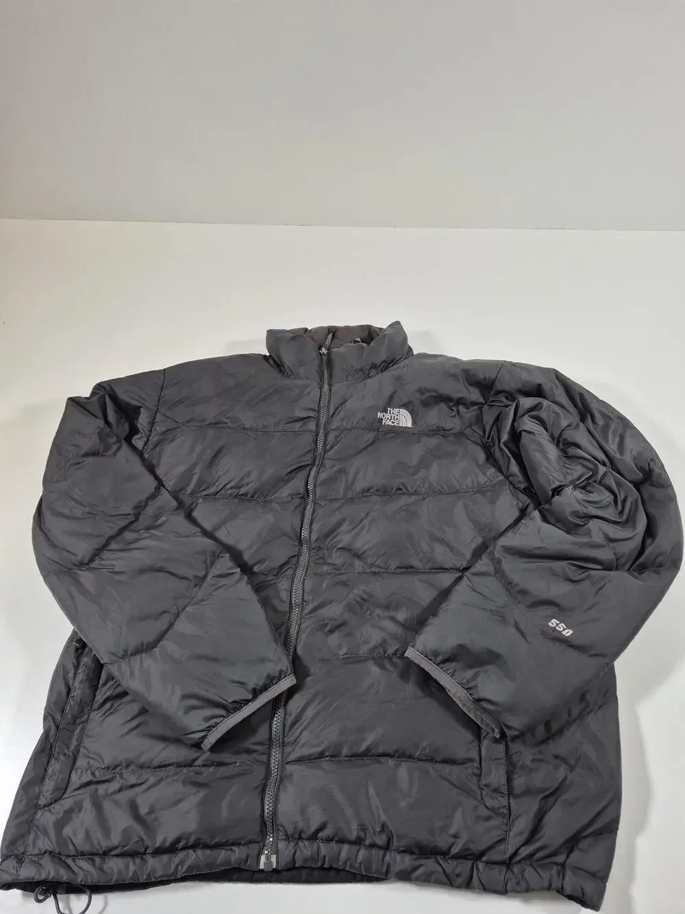 The North Face Jacket Mens XL Black 550 Down Puffer Full Zip Insulated Outdoor